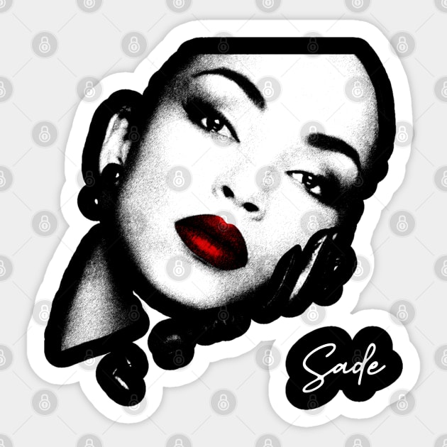 Retro Portrait Sade Sticker by DudiDama.co